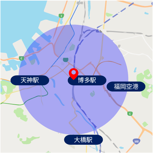 半径3km地図