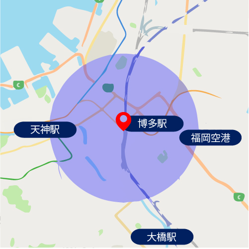 半径２km〜地図